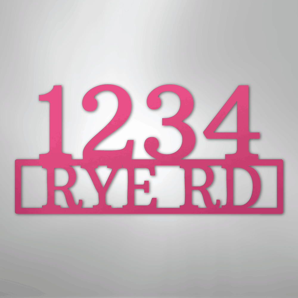 Address Street and Number Personalized Steel Metal Sign Wall ArtCustomly Gifts