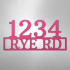 Address Street and Number Personalized Steel Metal Sign Wall ArtCustomly Gifts