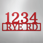 Address Street and Number Personalized Steel Metal Sign Wall ArtCustomly Gifts