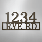 Address Street and Number Personalized Steel Metal Sign Wall ArtCustomly Gifts