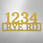 Address Street and Number Personalized Steel Metal Sign Wall ArtCustomly Gifts