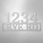 Address Street and Number Personalized Steel Metal Sign Wall ArtCustomly Gifts