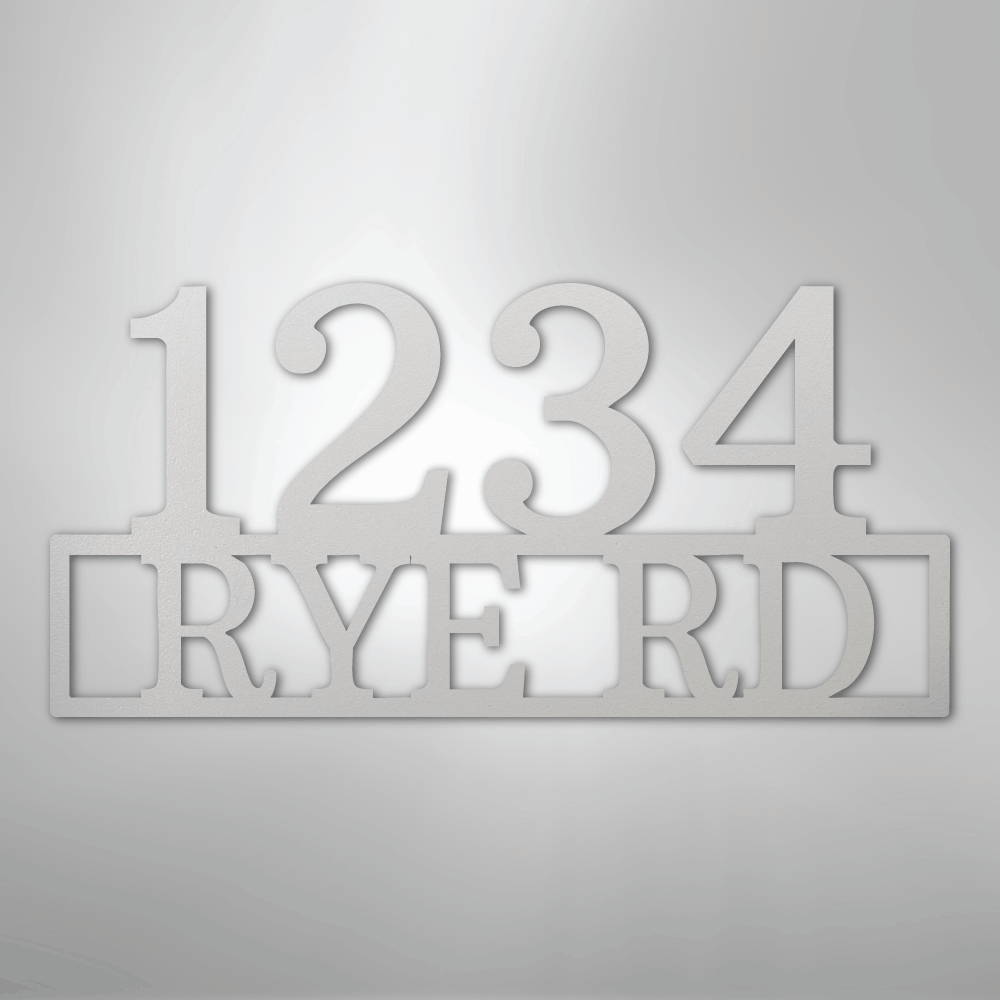 Address Street and Number Personalized Steel Metal Sign Wall ArtCustomly Gifts