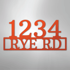 Address Street and Number Personalized Steel Metal Sign Wall ArtCustomly Gifts