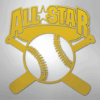 All - Star Baseball Steel Metal Sign Wall ArtCustomly Gifts