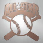 All - Star Baseball Steel Metal Sign Wall ArtCustomly Gifts