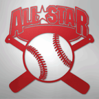 All - Star Baseball Steel Metal Sign Wall ArtCustomly Gifts