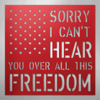 All This Freedom - Steel Metal Sign Wall ArtCustomly Gifts