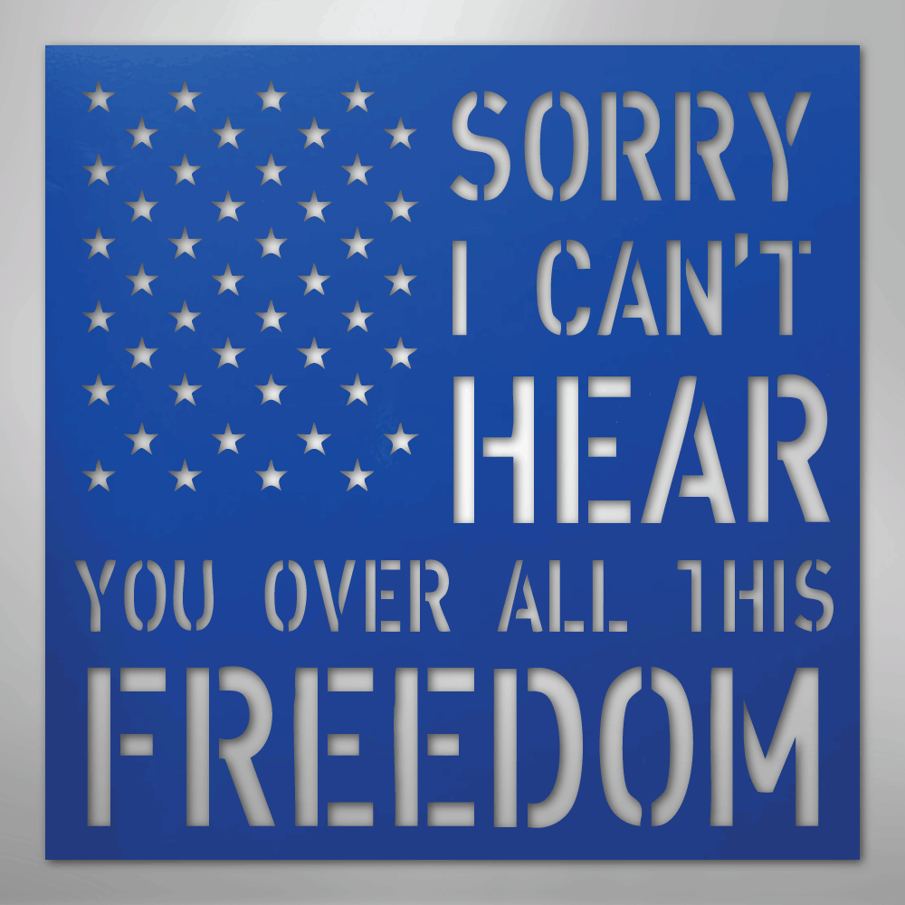 All This Freedom - Steel Metal Sign Wall ArtCustomly Gifts