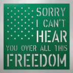 All This Freedom - Steel Metal Sign Wall ArtCustomly Gifts