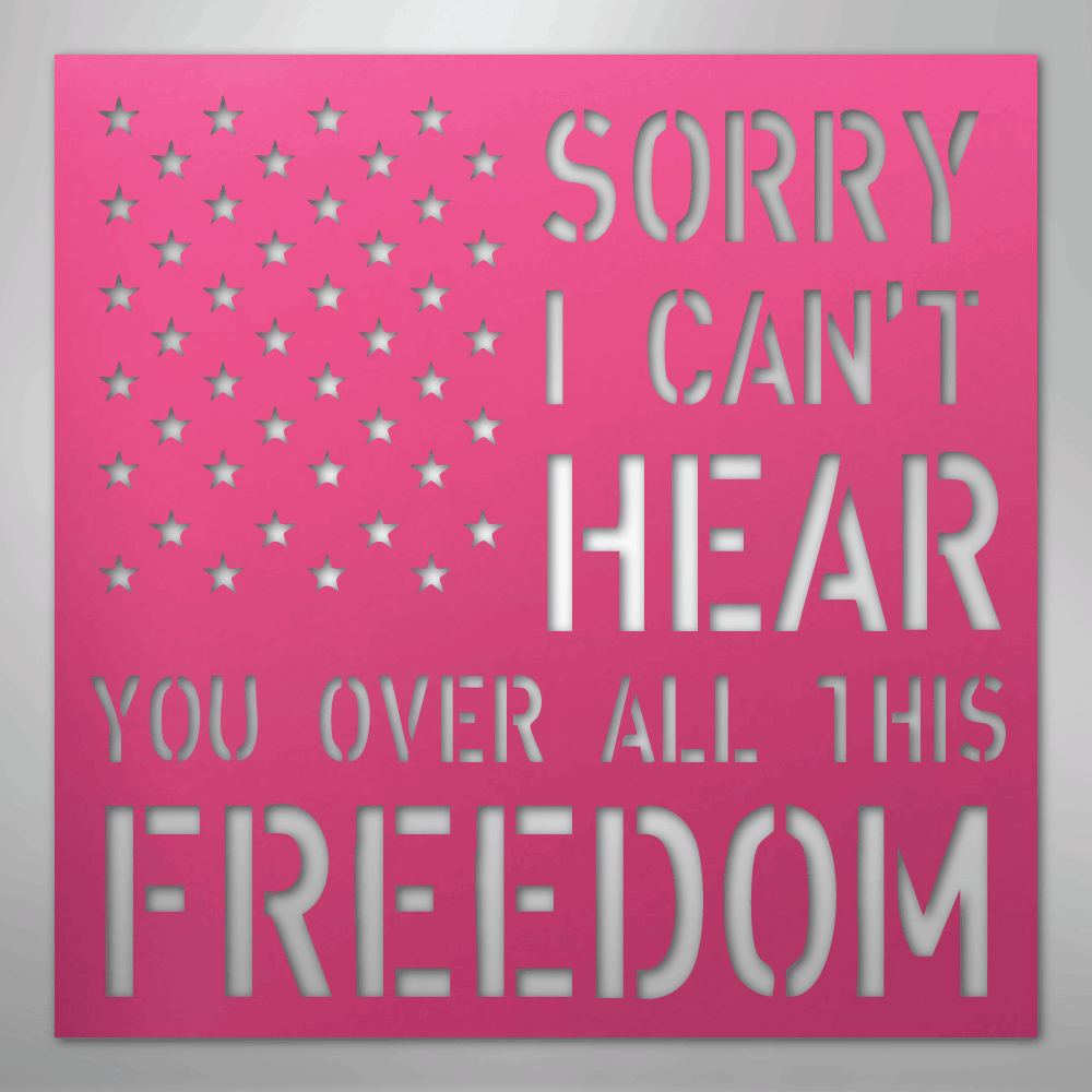 All This Freedom - Steel Metal Sign Wall ArtCustomly Gifts
