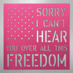 All This Freedom - Steel Metal Sign Wall ArtCustomly Gifts