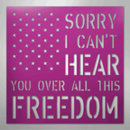All This Freedom - Steel Metal Sign Wall ArtCustomly Gifts