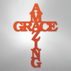 Amazing Grace Cross - Steel Metal Sign Wall ArtCustomly Gifts
