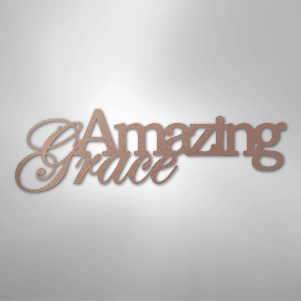 Amazing Grace - Steel Metal Sign Sign Wall ArtCustomly Gifts