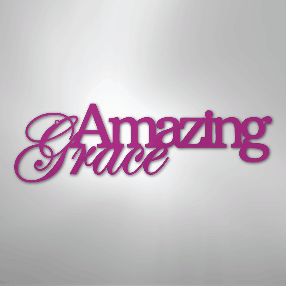 Amazing Grace - Steel Metal Sign Sign Wall ArtCustomly Gifts