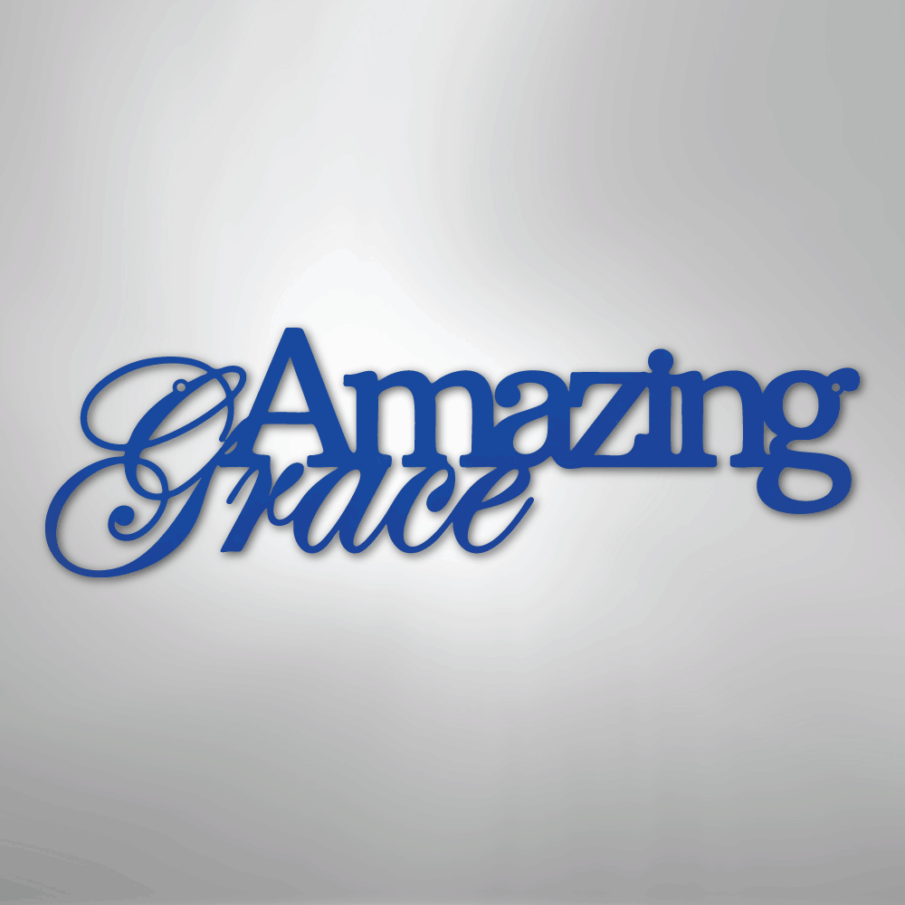 Amazing Grace - Steel Metal Sign Sign Wall ArtCustomly Gifts