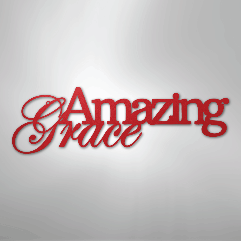 Amazing Grace - Steel Metal Sign Sign Wall ArtCustomly Gifts
