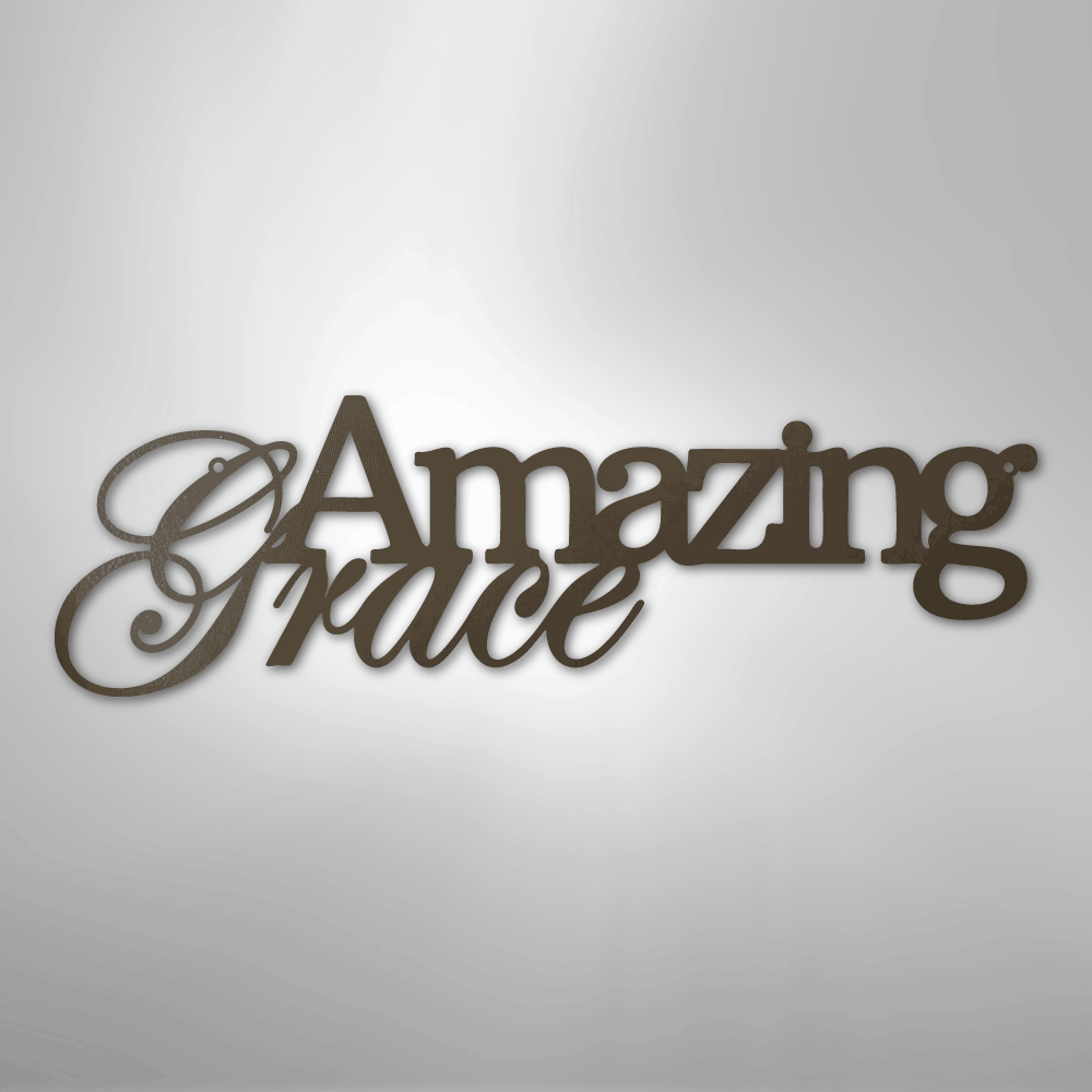 Amazing Grace - Steel Metal Sign Sign Wall ArtCustomly Gifts