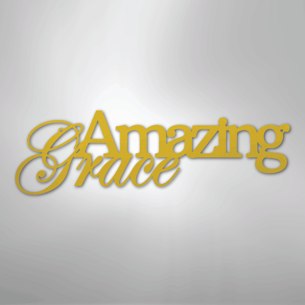 Amazing Grace - Steel Metal Sign Sign Wall ArtCustomly Gifts
