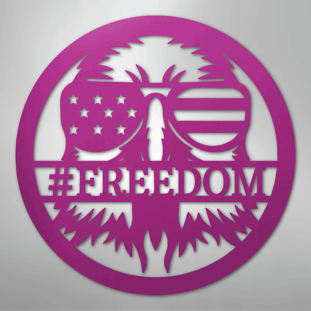 American Eagle Personalized Patriotic Steel Metal Sign Wall ArtCustomly Gifts