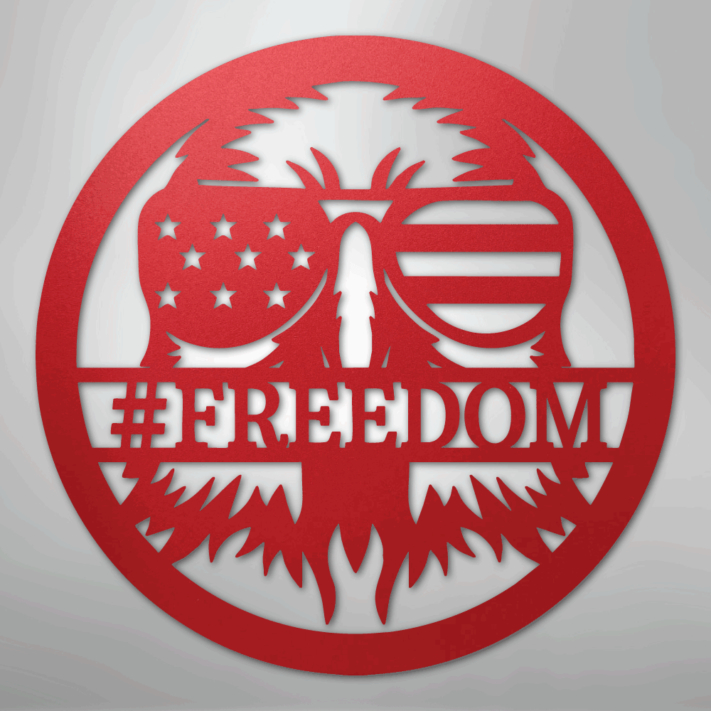 American Eagle Personalized Patriotic Steel Metal Sign Wall ArtCustomly Gifts