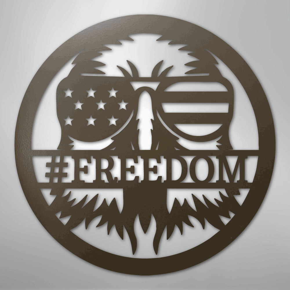 American Eagle Personalized Patriotic Steel Metal Sign Wall ArtCustomly Gifts