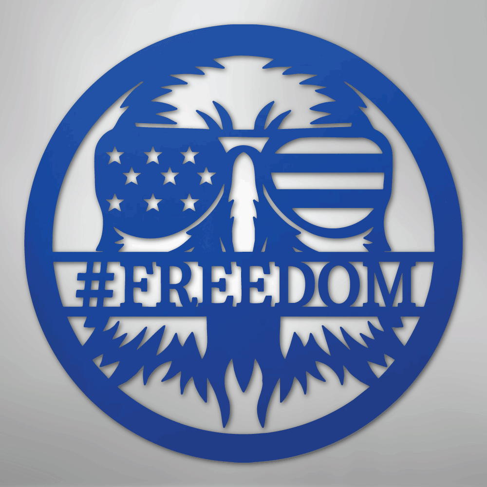 American Eagle Personalized Patriotic Steel Metal Sign Wall ArtCustomly Gifts
