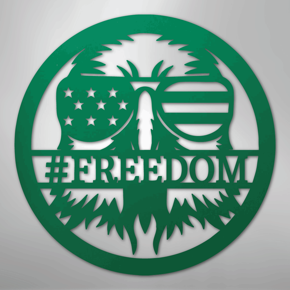 American Eagle Personalized Patriotic Steel Metal Sign Wall ArtCustomly Gifts