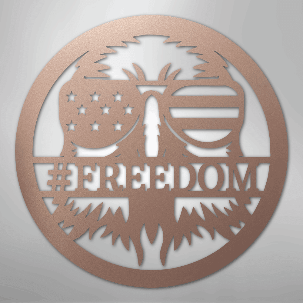 American Eagle Personalized Patriotic Steel Metal Sign Wall ArtCustomly Gifts