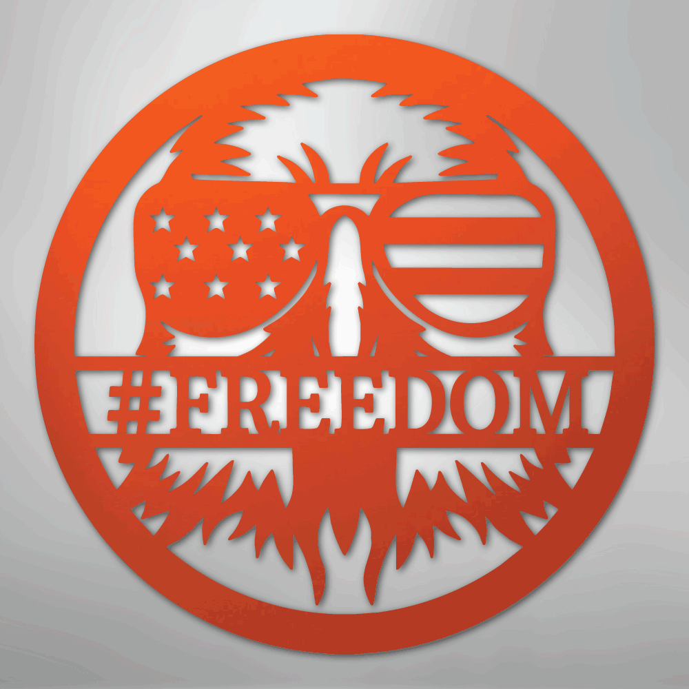 American Eagle Personalized Patriotic Steel Metal Sign Wall ArtCustomly Gifts