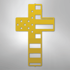 American Flag Cross - Steel Metal Sign Wall ArtCustomly Gifts
