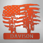 American Motocross Personalized Family Name Steel Metal Sign Wall ArtCustomly Gifts