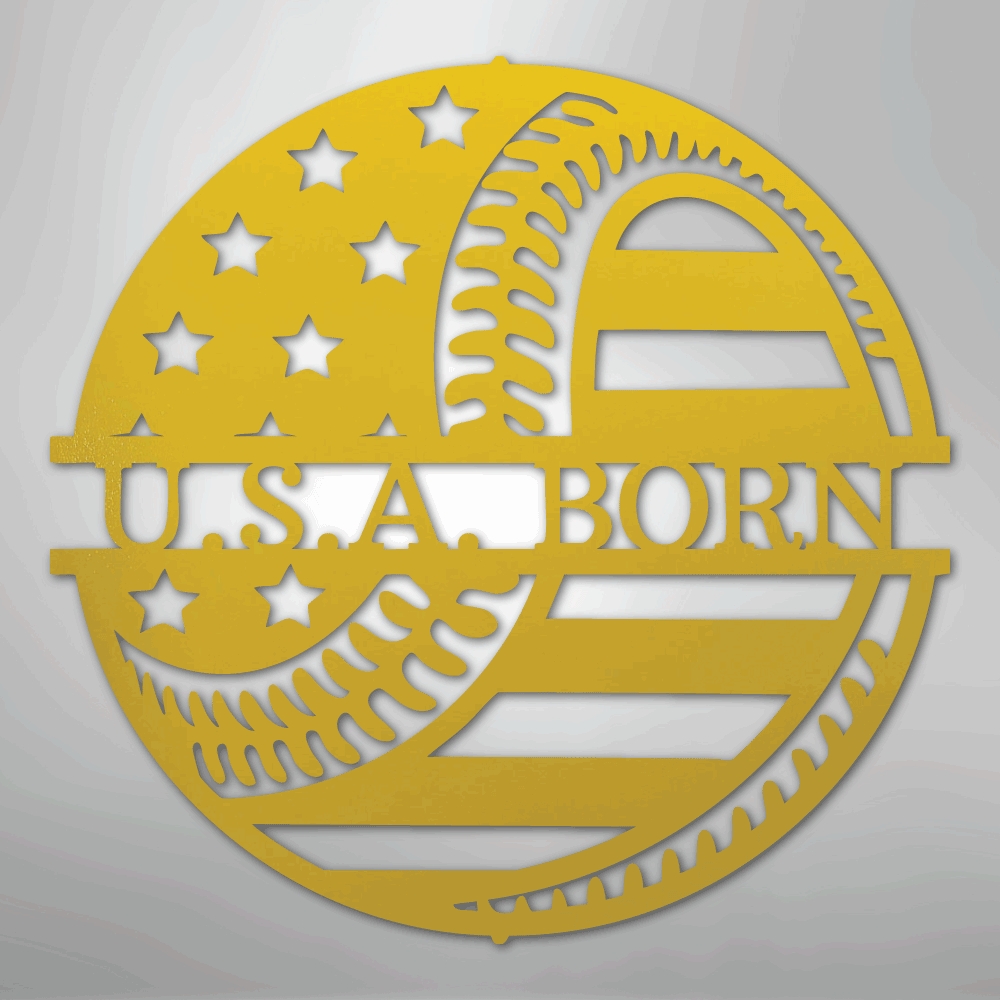 America's Pastime Baseball Personalized Steel Metal Sign Wall ArtCustomly Gifts