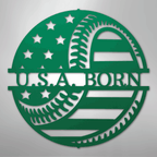 America's Pastime Baseball Personalized Steel Metal Sign Wall ArtCustomly Gifts