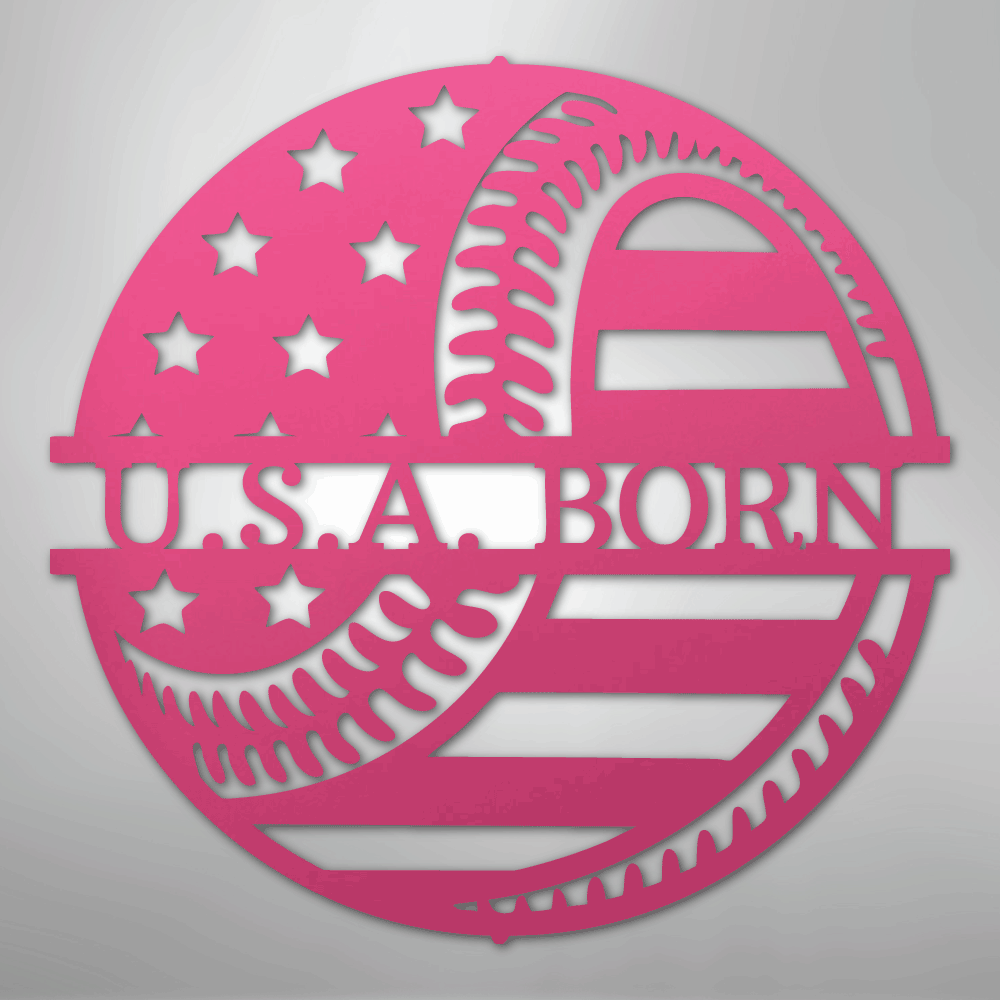 America's Pastime Baseball Personalized Steel Metal Sign Wall ArtCustomly Gifts