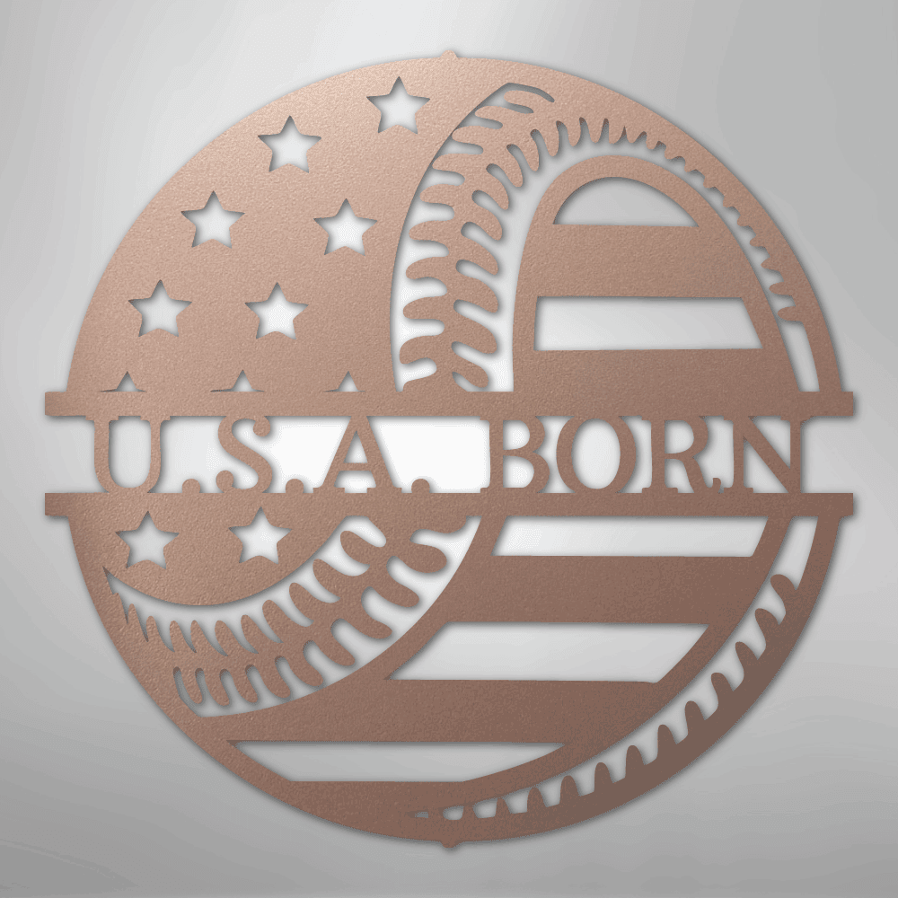 America's Pastime Baseball Personalized Steel Metal Sign Wall ArtCustomly Gifts