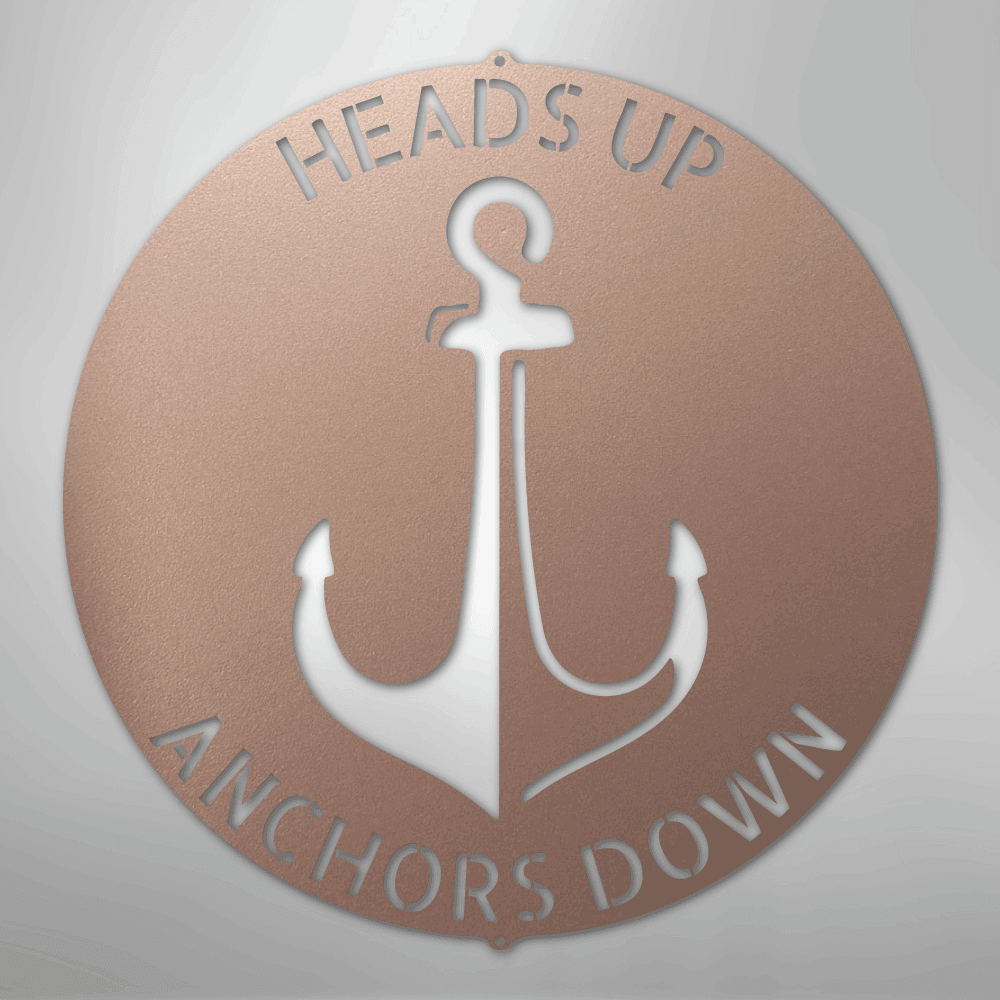 Anchor Plaque Personalized Steel Metal Sign Wall ArtCustomly Gifts