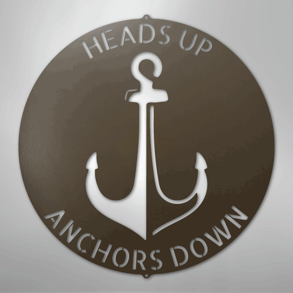 Anchor Plaque Personalized Steel Metal Sign Wall ArtCustomly Gifts