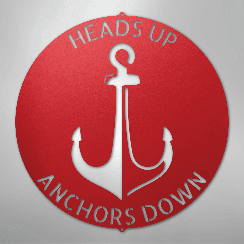 Anchor Plaque Personalized Steel Metal Sign Wall ArtCustomly Gifts