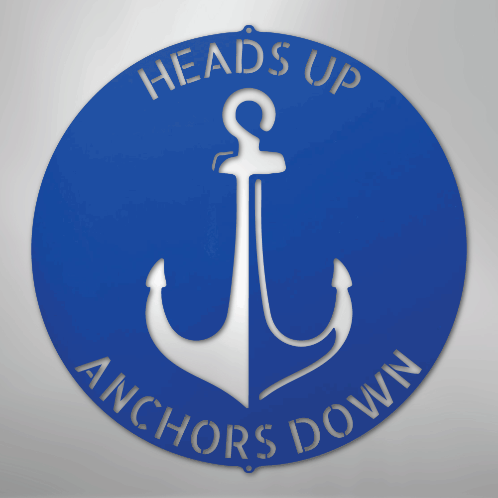 Anchor Plaque Personalized Steel Metal Sign Wall ArtCustomly Gifts