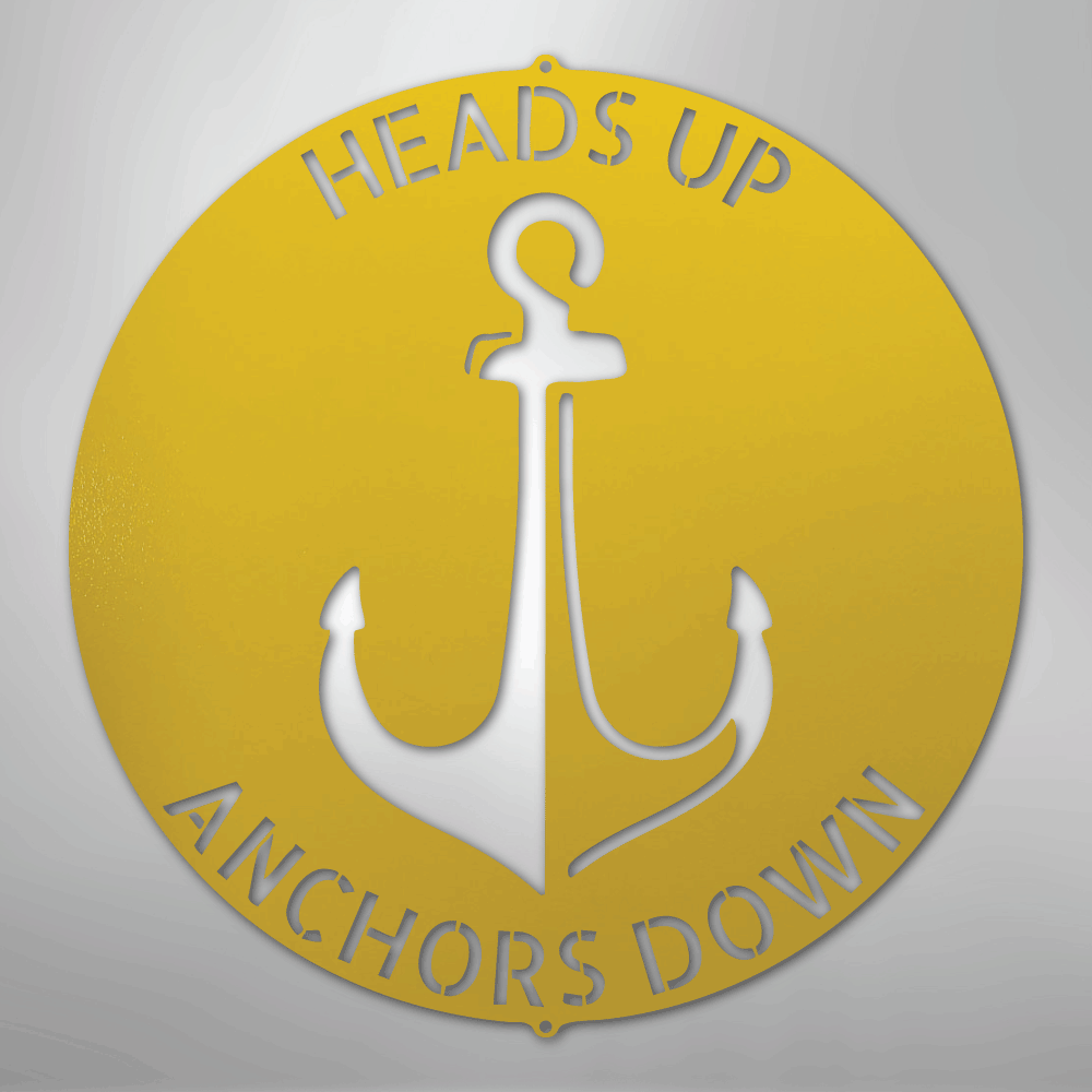 Anchor Plaque Personalized Steel Metal Sign Wall ArtCustomly Gifts