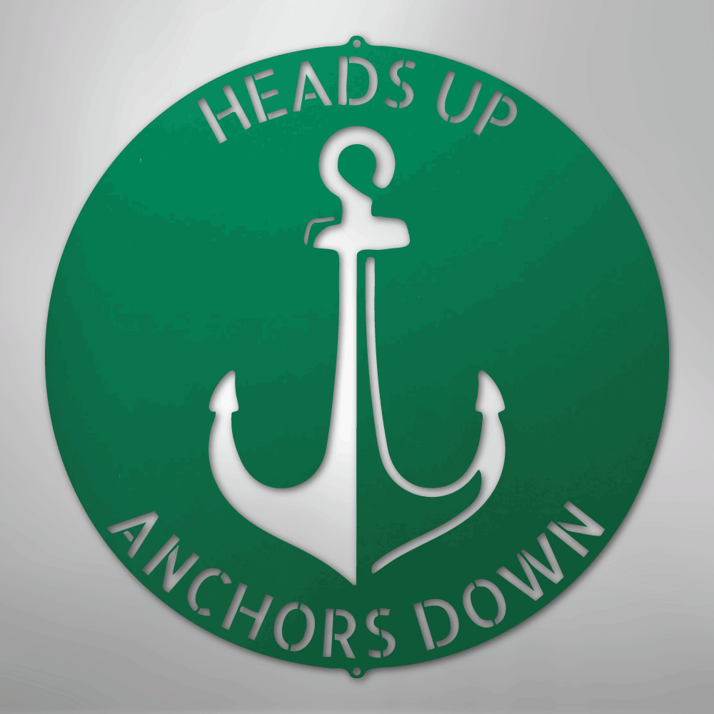 Anchor Plaque Personalized Steel Metal Sign Wall ArtCustomly Gifts