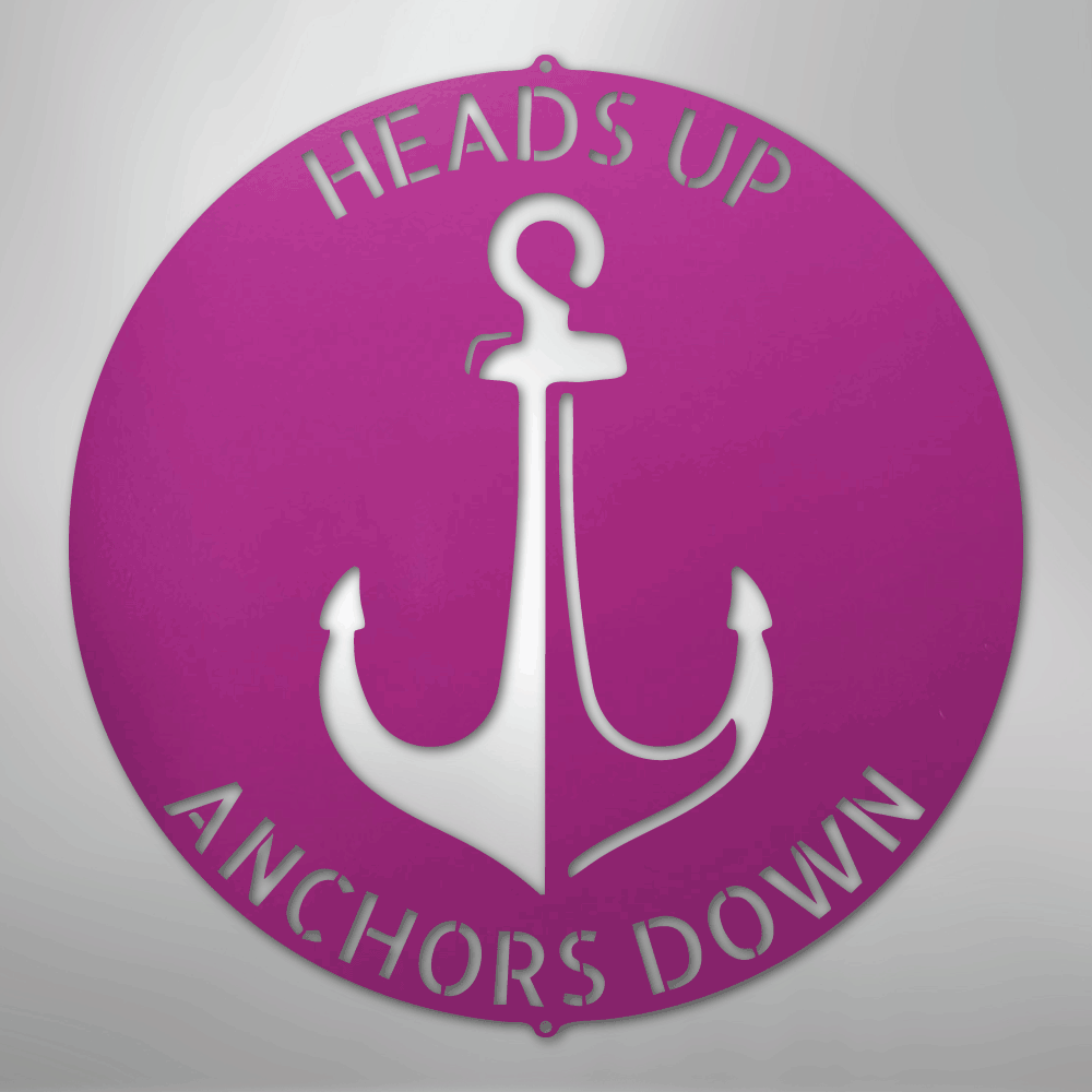 Anchor Plaque Personalized Steel Metal Sign Wall ArtCustomly Gifts