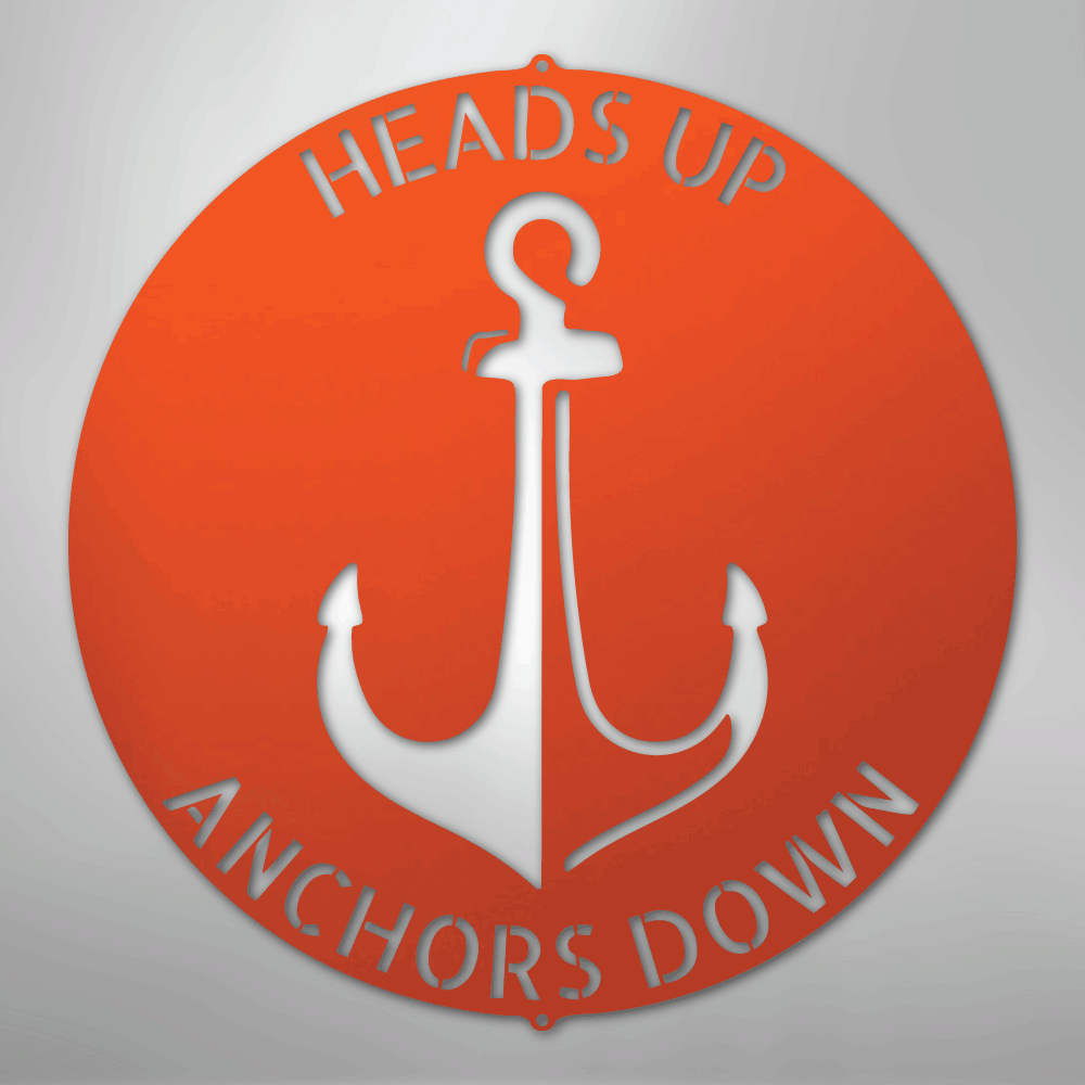 Anchor Plaque Personalized Steel Metal Sign Wall ArtCustomly Gifts