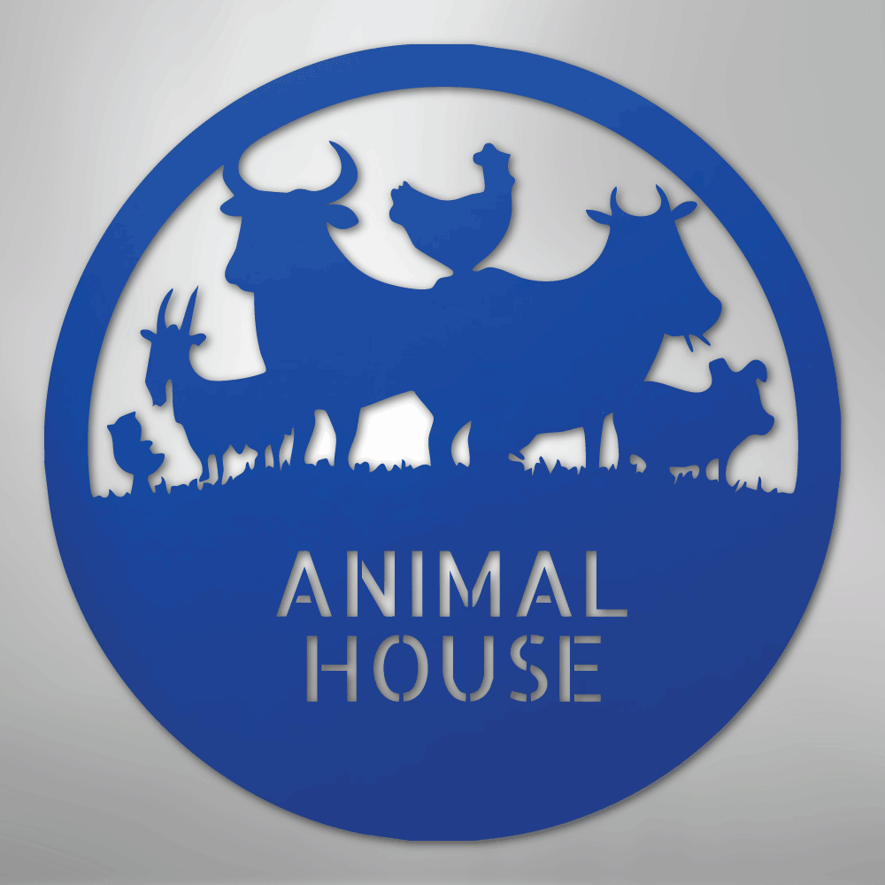 Animal House Personalized Steel Metal Sign Wall ArtCustomly Gifts