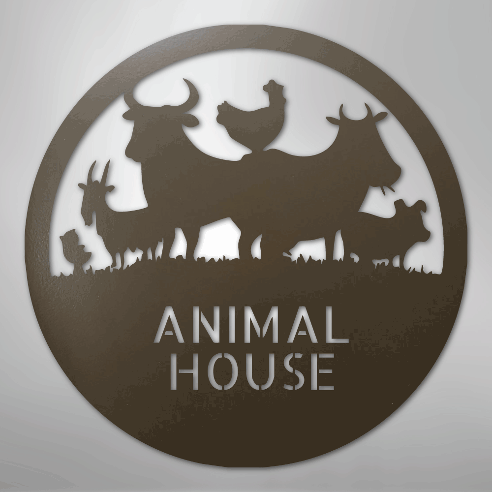 Animal House Personalized Steel Metal Sign Wall ArtCustomly Gifts