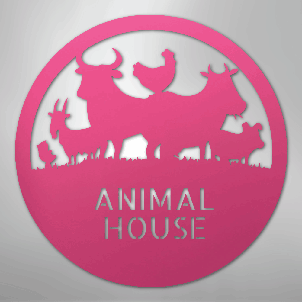 Animal House Personalized Steel Metal Sign Wall ArtCustomly Gifts