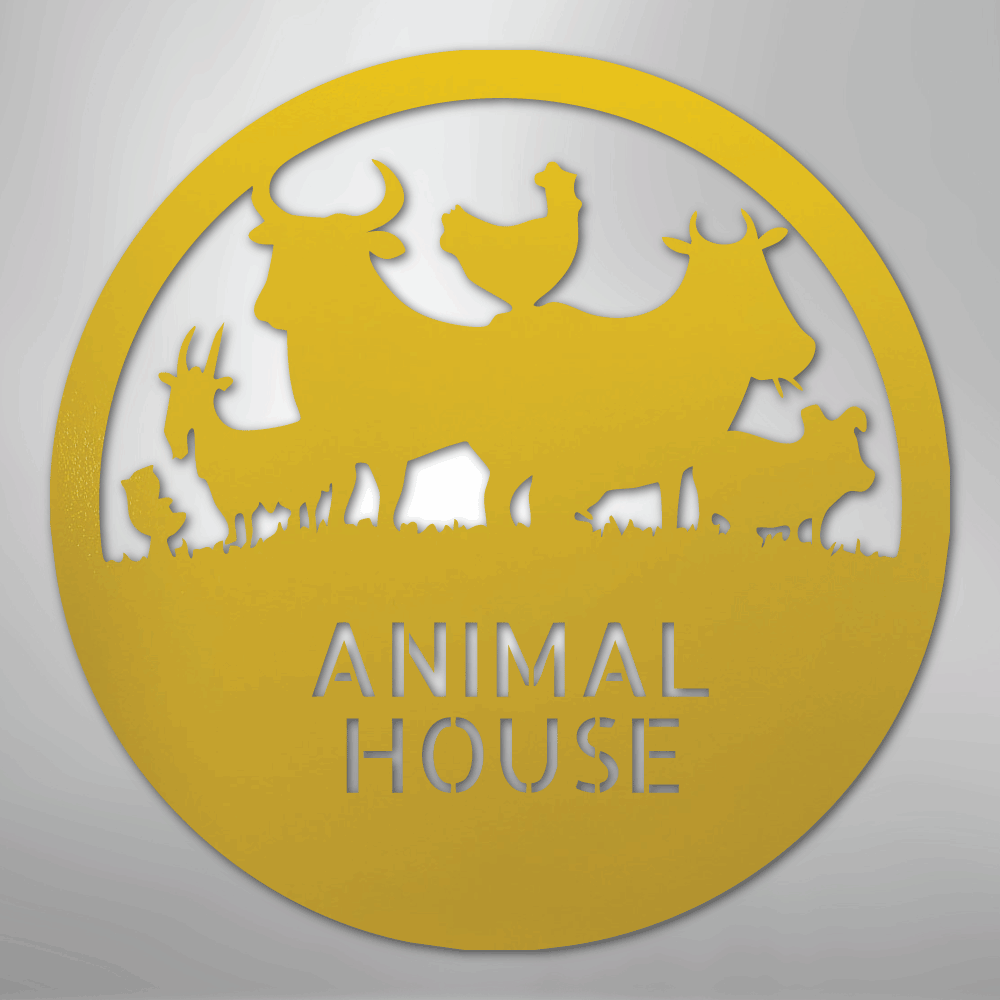 Animal House Personalized Steel Metal Sign Wall ArtCustomly Gifts