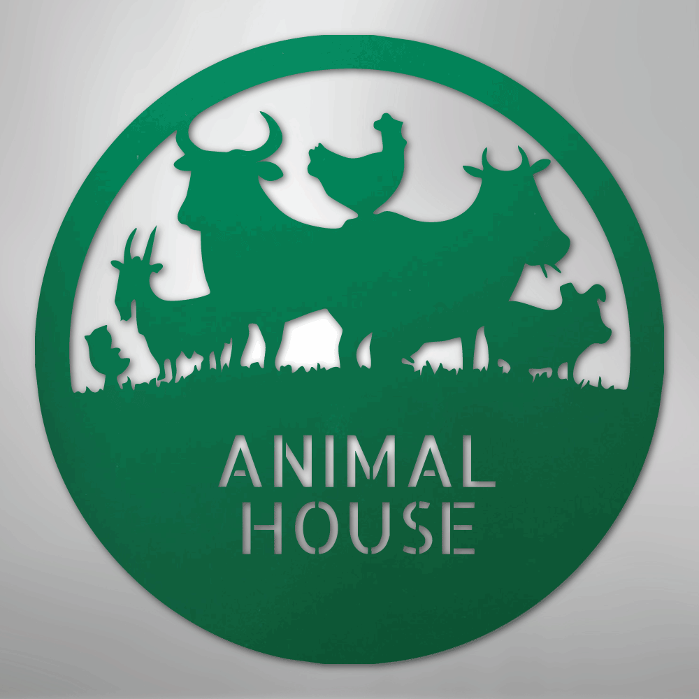Animal House Personalized Steel Metal Sign Wall ArtCustomly Gifts